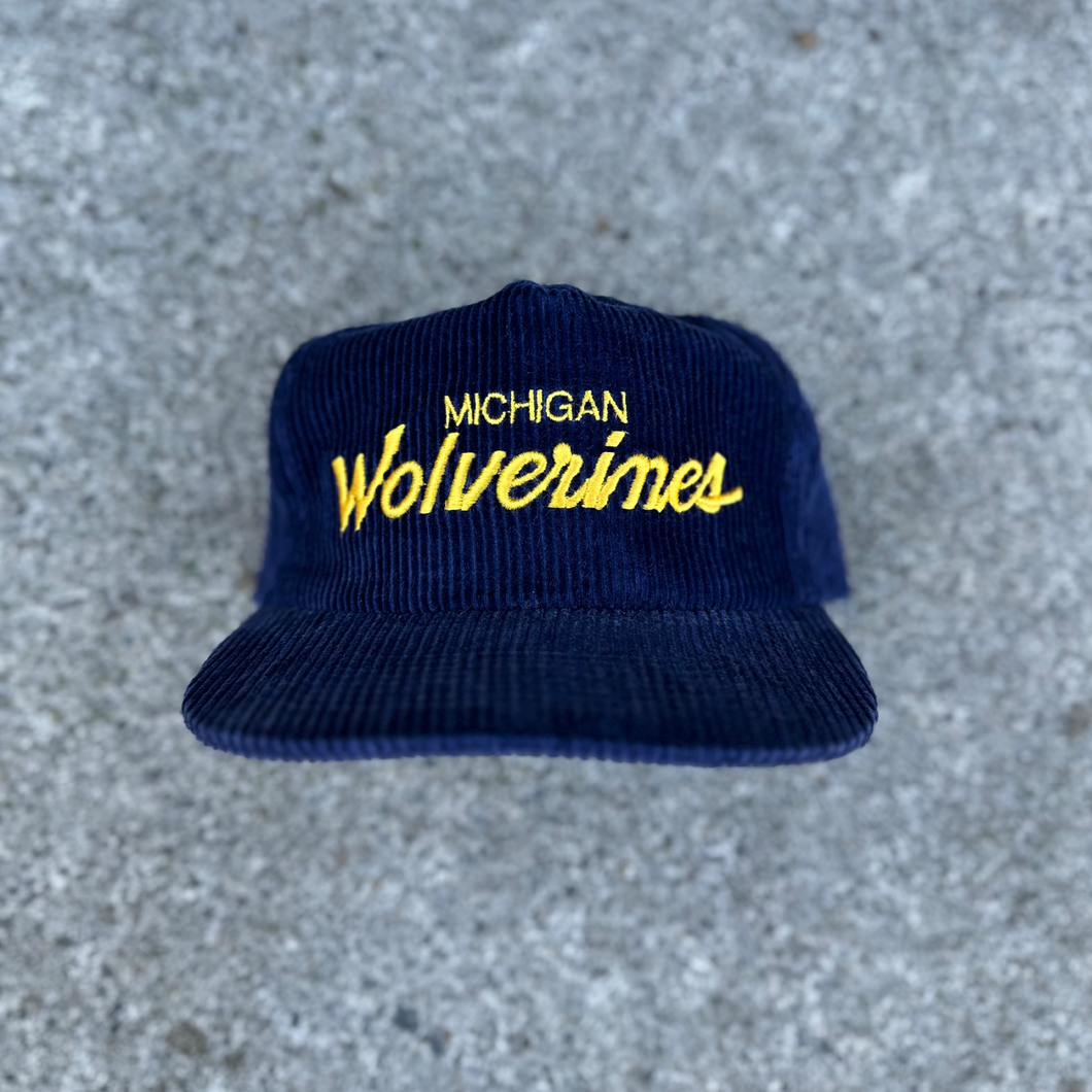 Michigan Wolverines Sports Specialties Corduroy Hat