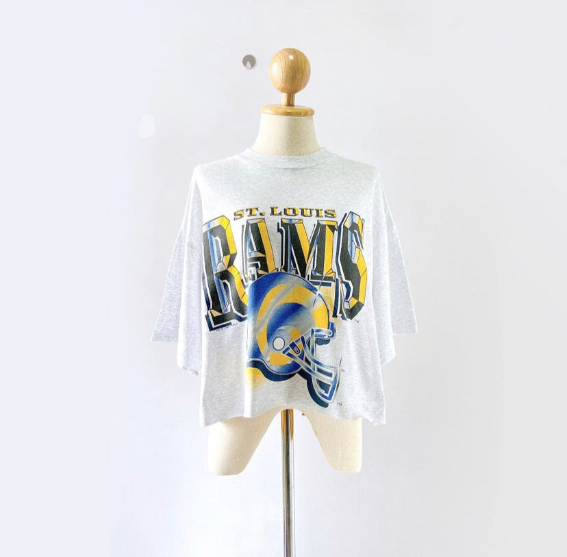 St Louis Rams Cropped Tee - L