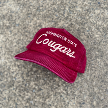 Load image into Gallery viewer, Washington State Cougars Sports Specialties Corduroy Hat
