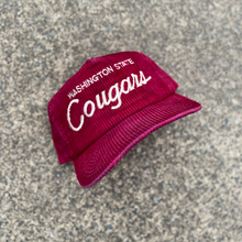 Load image into Gallery viewer, Washington State Cougars Sports Specialties Corduroy Hat
