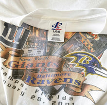 Load image into Gallery viewer, Super Bowl Ravens vs Giants Tee 01’ - XL
